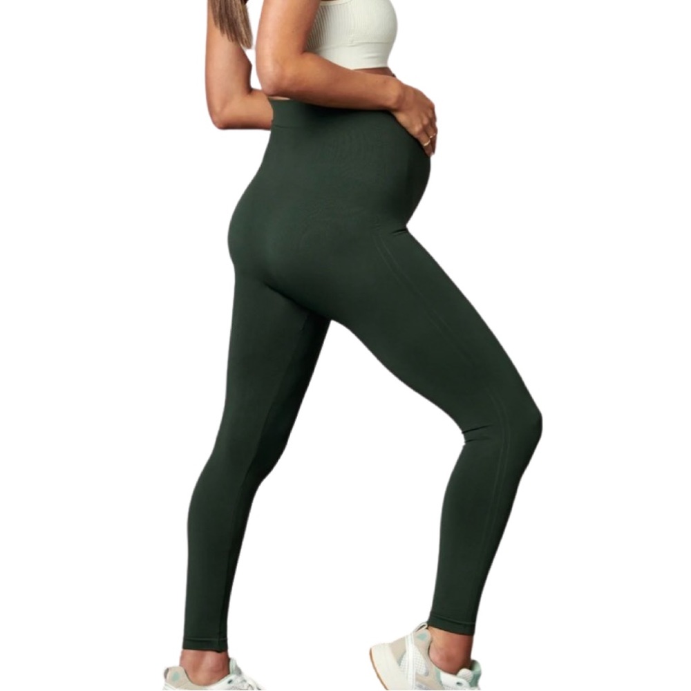 BLANQI Maternity Leggings in Dark Green